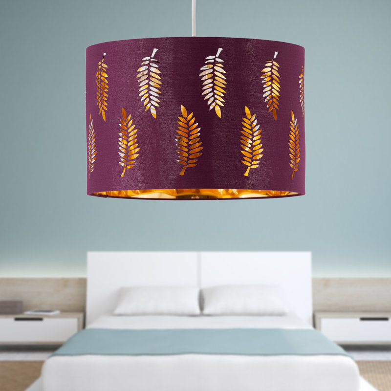Drum Cotton Lamp Shade, 20cm H x 30cm W x 30cm D