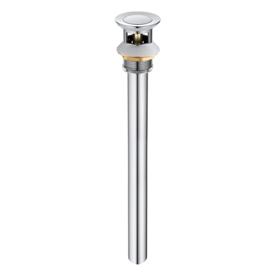 Bathroom Sink Pop Up Drain Stopper with 12" tailpiece, with Overflow