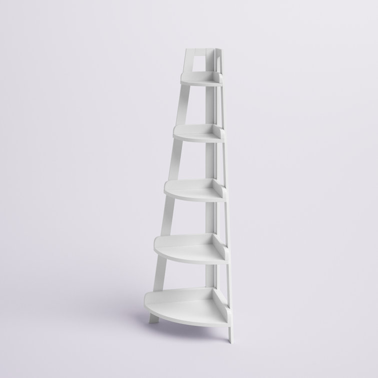 RiverRidge Amery 5-Tier Corner Ladder Shelf, Gray