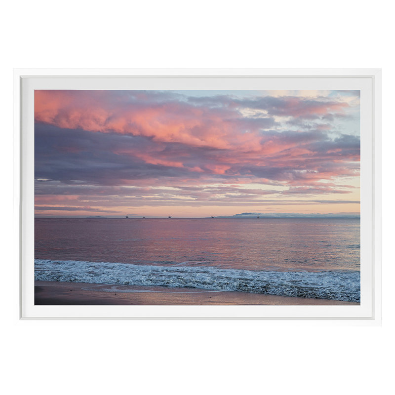 Butterfly Beach Print by Werder, Lillis, 18'' H x 25'' W, White Single Picture Framed