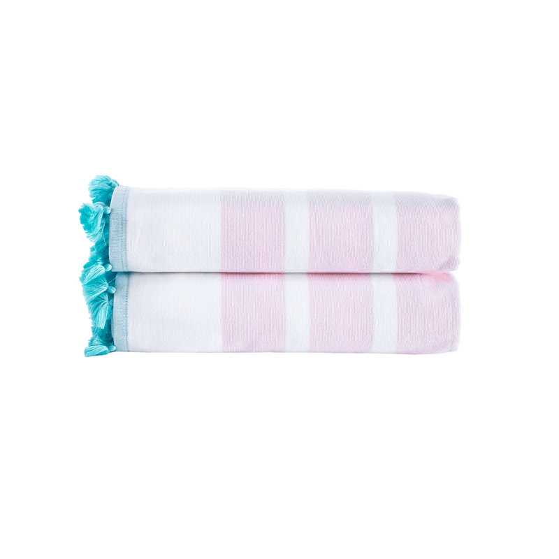 Turkish Cotton Lightweight Bath Sheet, Pink