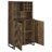 Harlie Rustic Oak 2-Doors Wine Cabinet