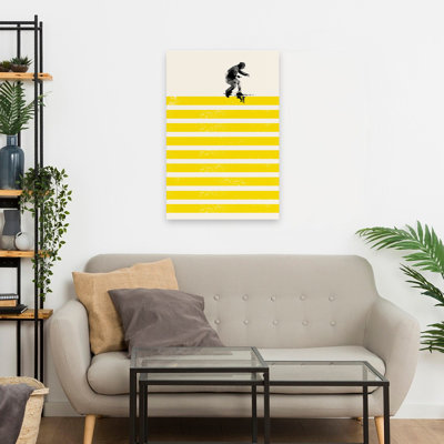 Slide In Stripes - Art figuratif urbain, surréalisme pop