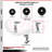 5 Inch Phenolic Caster Set with Ball Bearings 2 Swivel 2 Rigid SCC