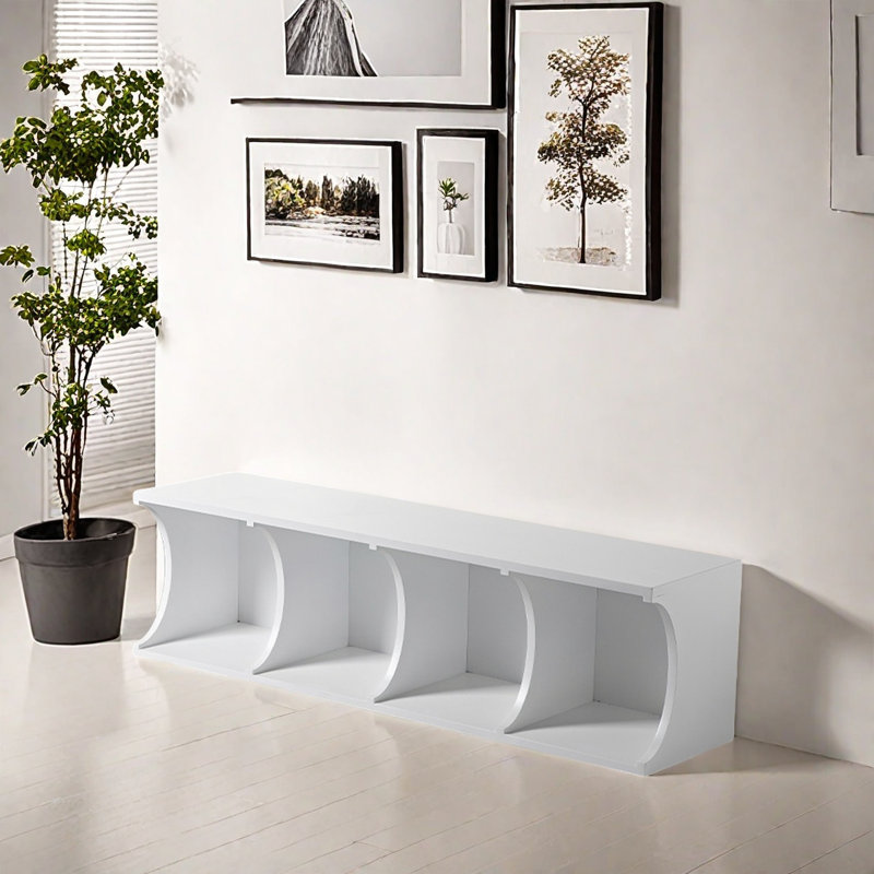 Belmar, 12.9"H x 47.6"W x 11.8"D, White