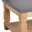 Table basse 47,8 x 28 x 18,8 po - Élévation gracieuse en béton et en bois 47,8 x 28 x 18,8