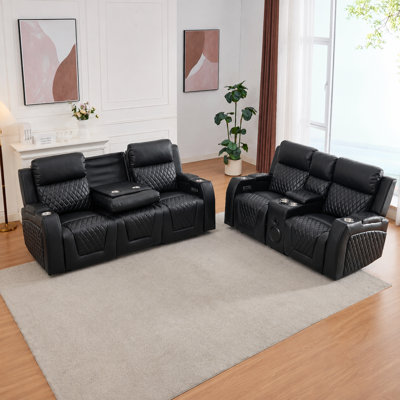 Ensemble de salon inclinable 2 pièces Gainey