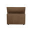 Hadleigh Brown Leather Armless Chair