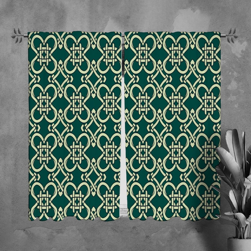Tionnie Polyester Room Darkening Curtain Pair, L 20 po x L 61 po