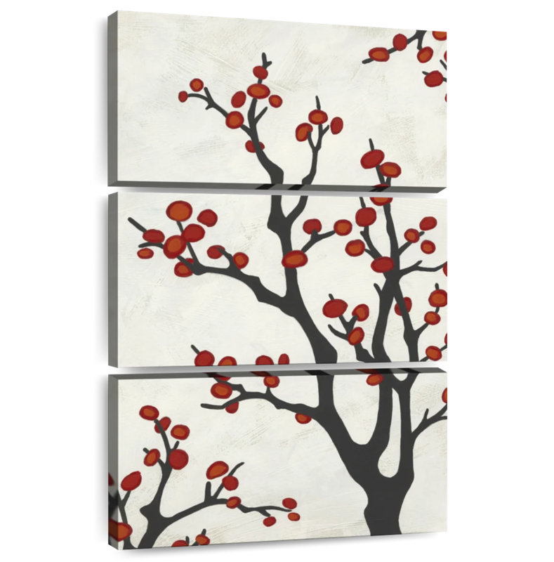 Harnek Red Berry Branch II, 45" H x 28" W