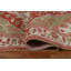 Tapis rouge en laine noué à la main de conception unique 7 pi 0 po x 9 pi 9 po New Age