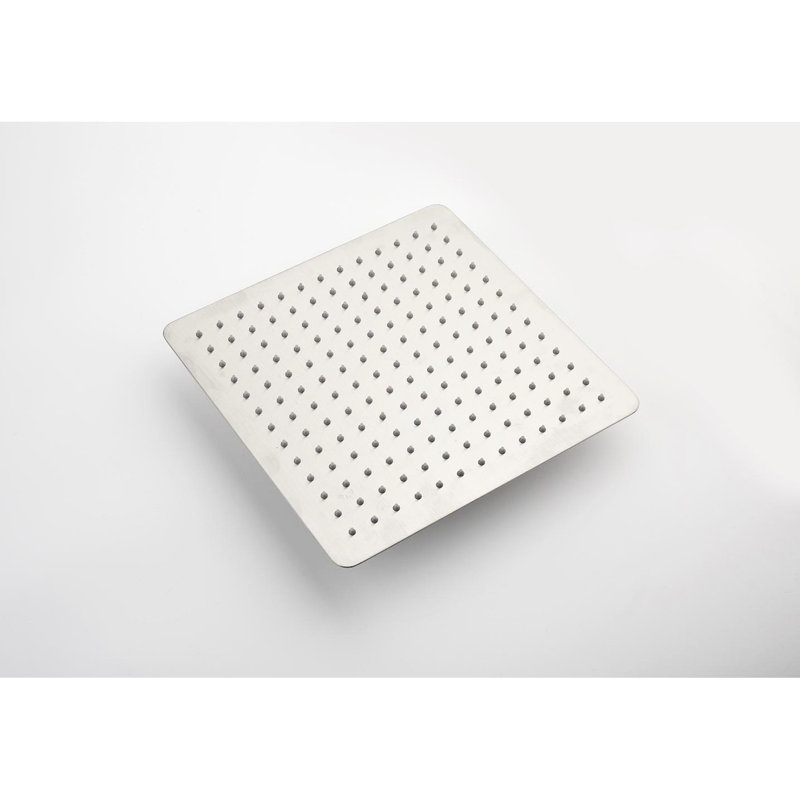 12" Rain Shower Head System - Wall Mounted Quality Brass & Stainless Steel Air Injection For Optimal Bracket Hand Brushed Nickel Finish And Strong Water Natural Experience Included