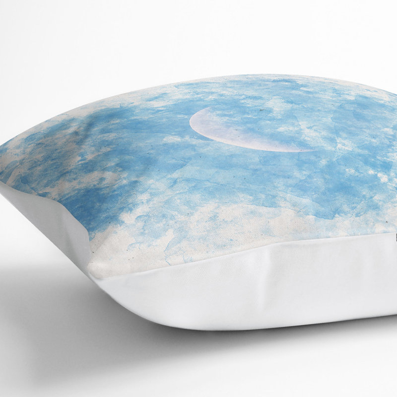 Abstract Square Cushion, White, 55cm H x 55cm W x 20cm D