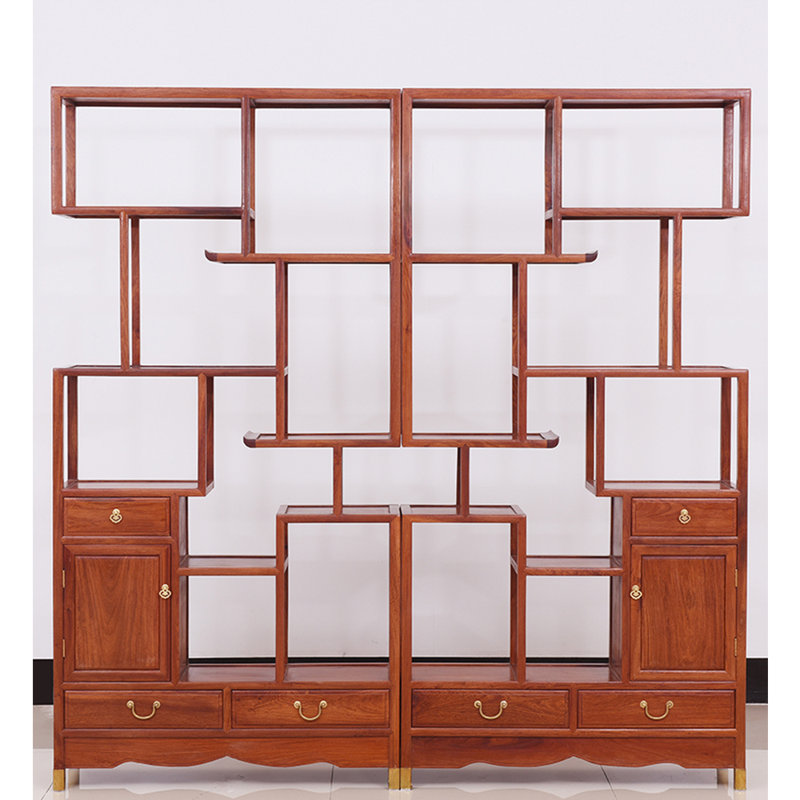 New Chinese Minimalist Style Bookcase