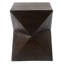 Table d'appoint en béton noir Prismatic Symmetry