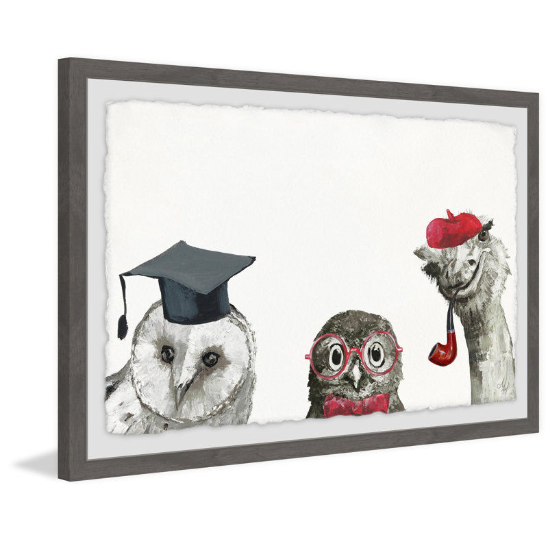 Birds & Owls Framed Art, 61cm H x 91cm W
