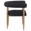 Ensemble de 2 fauteuils en velours luxueux pour une expérience culinaire élégante-1046165308