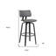 Tabouret pivotant en bois massif Aylis-1076600503-1076600504-1076600500