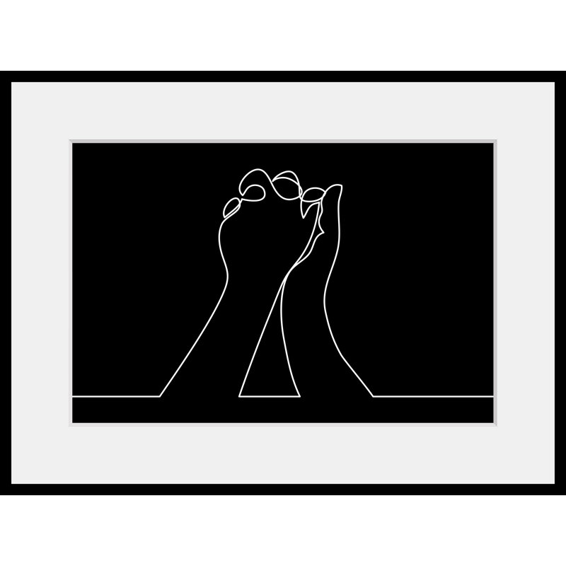 Hands - Single Picture Frame Print