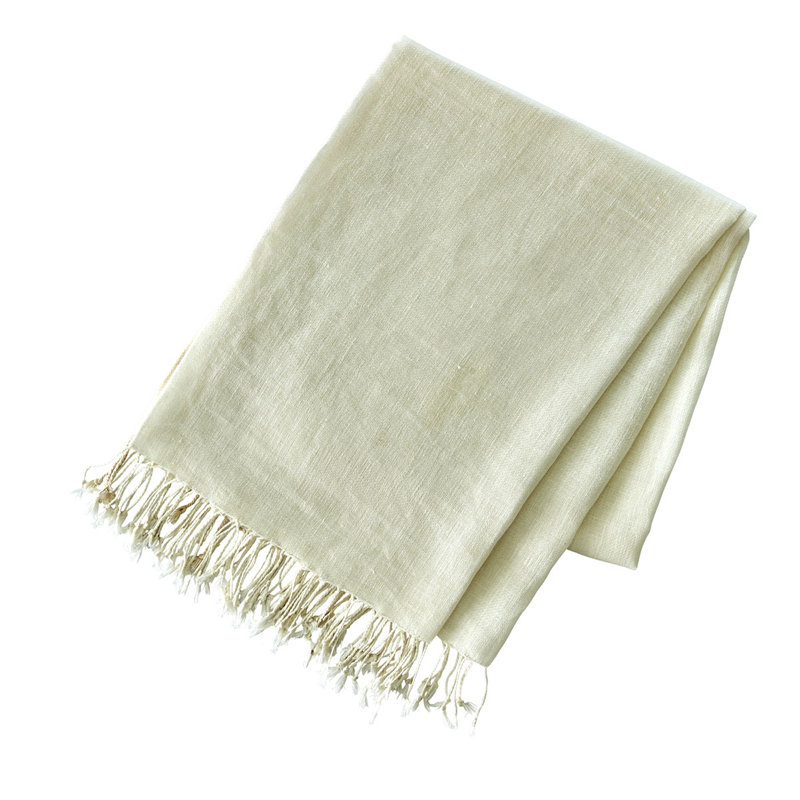 Lena Throw Blanket, Ivory