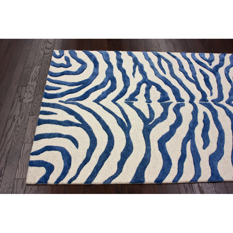 Tapis bleu Teri Regal, 7 pi 6 po x 9 pi 6 po