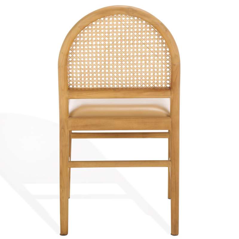 Laylie Leather Upholstered Dining Chair, Natural Leather, Natural