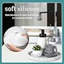 Silicone Bathroom Tray Round Vanity Tray Decorative Soap Holder Kitchen Countertop Organizer Coffee Table Decor For Candle, Perfume, Plant, 9 Inch, Marble Grey