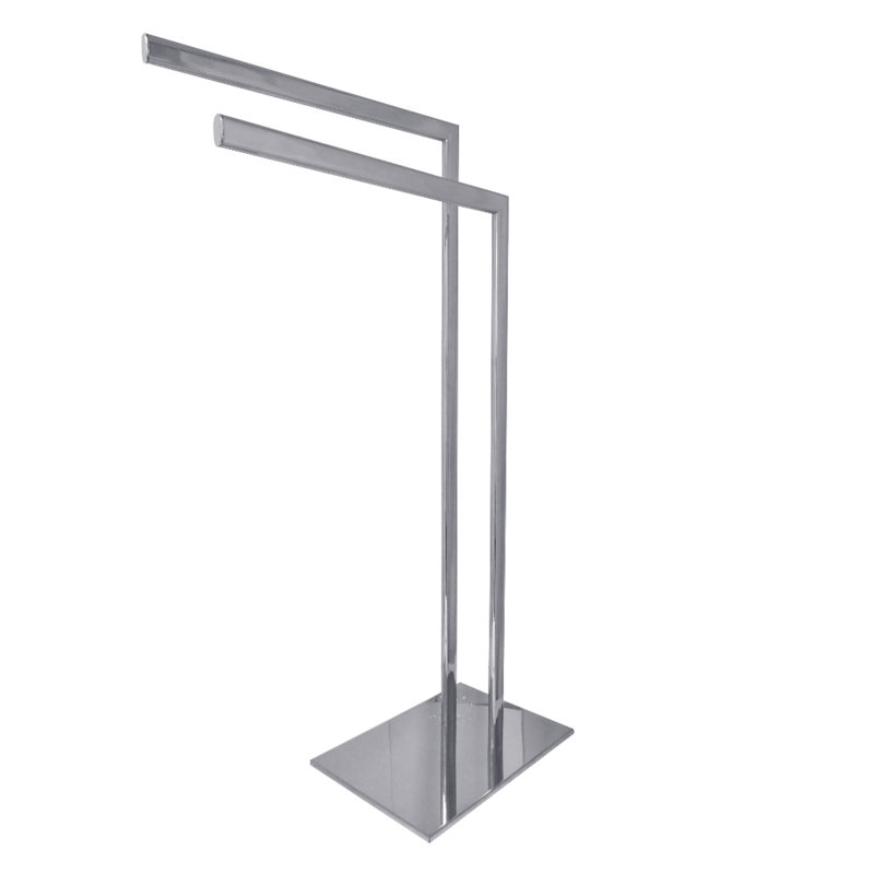 Kingston Brass Edenscape Freestanding Dual Towel Rack, Polished Chrome