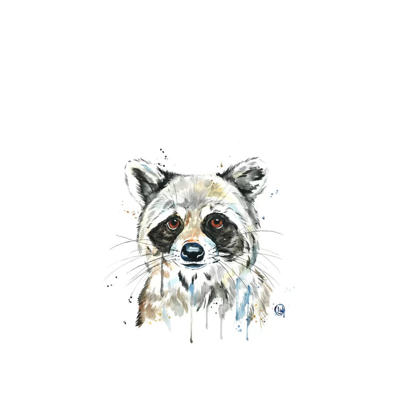 Peekaboo Raccoon by Lisa Whitehouse - Wrapped Canvas Gallery-Wrapped Canvas Giclée, 101.6 cm H x 66.04 cm W x 1.91 cm D