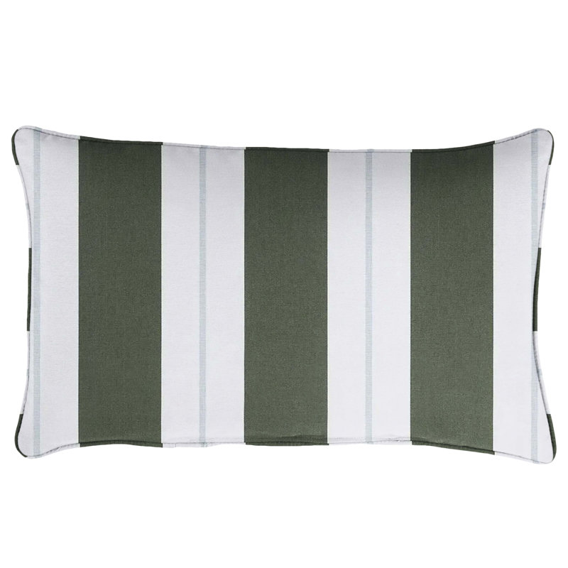 Housse et insert de coussin rectangulaire intérieur / extérieur Ansel Sunbrella®, 12 po x 24 po, Bleu