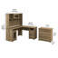 Ensemble de bureau d'ordinateur avec clapier 4 articles Kaionna-53821902
