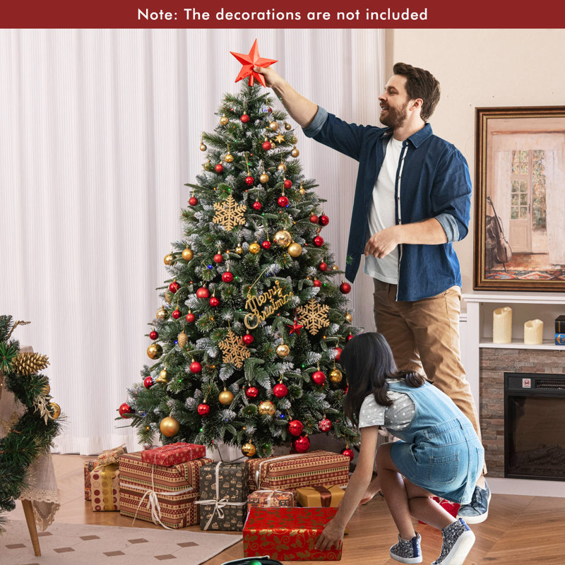 Abygale Lighted Artificial Christmas Tree, 6' H