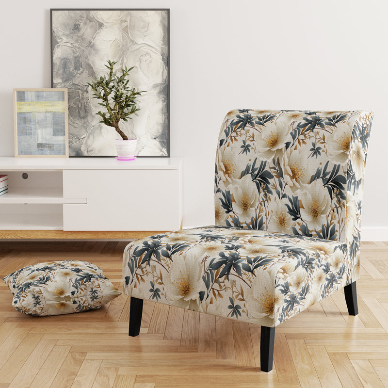 Fauteuil de chambre Coastal Tranquil Florals Collage UnveILE IV