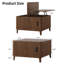 Table basse à plateau relevable avec rangement
