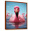 Célébration de famille flamant rose - flamant rose, art mural de salon
