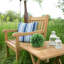 Outdoor Square Teak Side Table