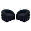 Fauteuil d'appoint pivotant de style moderne entièrement rembourré Aunna-1733021835