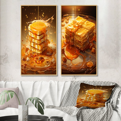 Miel Baklava Bounty Dessert - Ensemble de 2 reproductions d'art mural