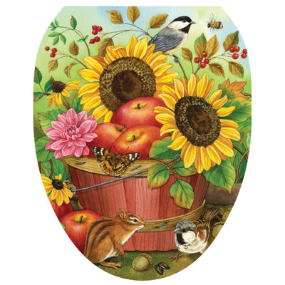 Décalcomanie de siège de toilette Fall Basket