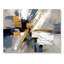 «Grey and Gold Transcendent Impressions I», art mural acrylique formes abstraites-302496209