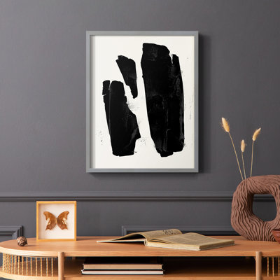 Triple Block Print II, reproduction encadrée - bois massif