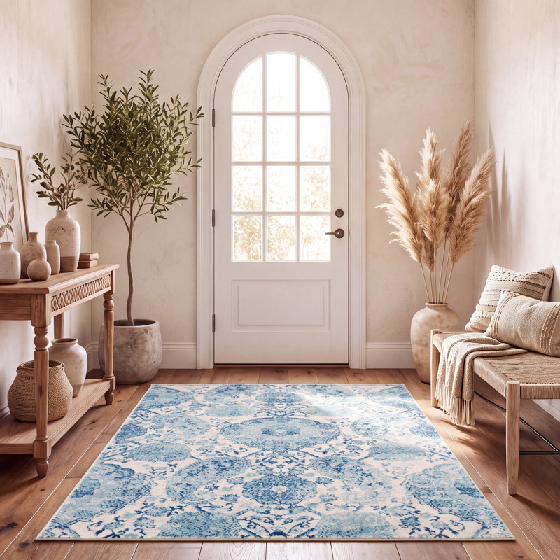 Tapis performance à motif cachemire Mitch, Rectangle 4 pi x 6 pi