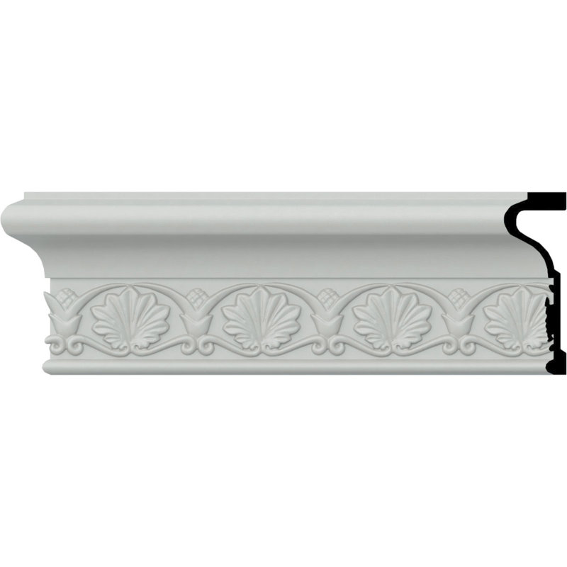 Rail de chaise Emily H 4 po x l 96 po x P 1 3/8 po Emily