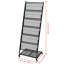 Porte-revues noir 18,7 po x 16,9 po x 52,4 po