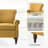 Mooresville Upholstered Armchair with Solid Wood Legs-1806807078