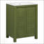 Petit meuble-lavabo de style rétro de 24 pouces avec lavabo en céramique, portes à fermeture douce et tablette réglable pour un rangement efficace-1475087904
