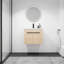 Meuble-lavabo de salle de bain avec lavabo (chêne)