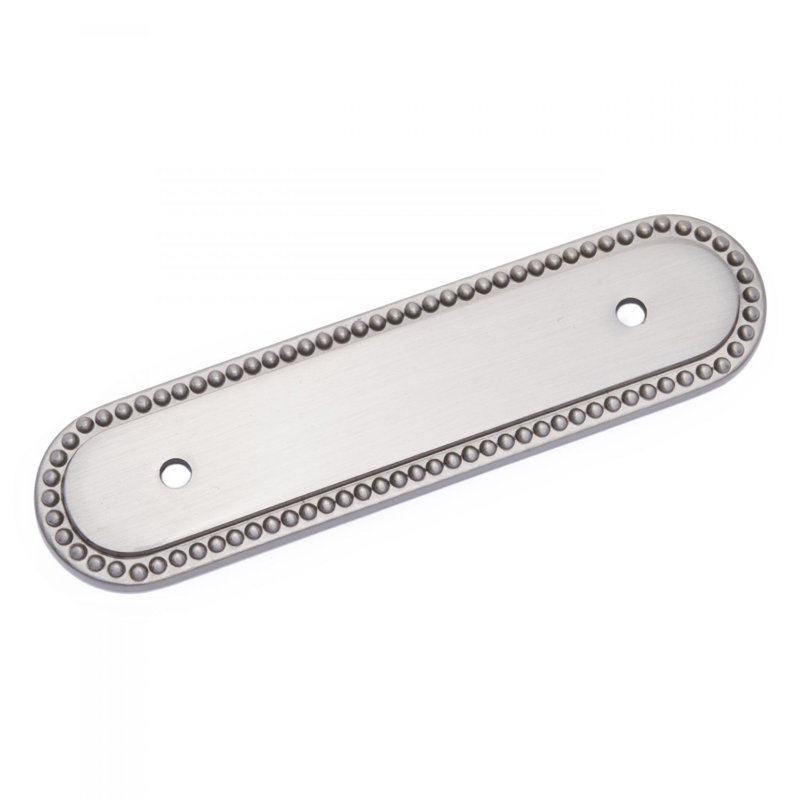 Contre-plaque oblique à perles BP Series, Nickel satiné