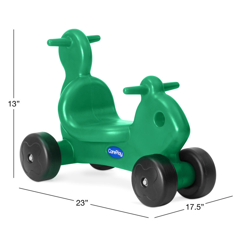 Squirrel 2-in-1 Push and Ride-on Toy, Green