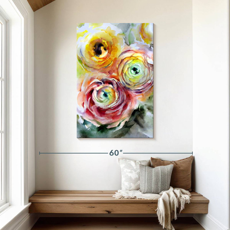Fleurs Harnek, H 45 po x l 30 po